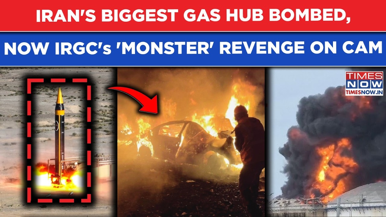 IRGC's Ballistic Missiles In 99th Wave Of 'True Promise' Revenge On Cam After Iran's Gas Hub Bombed