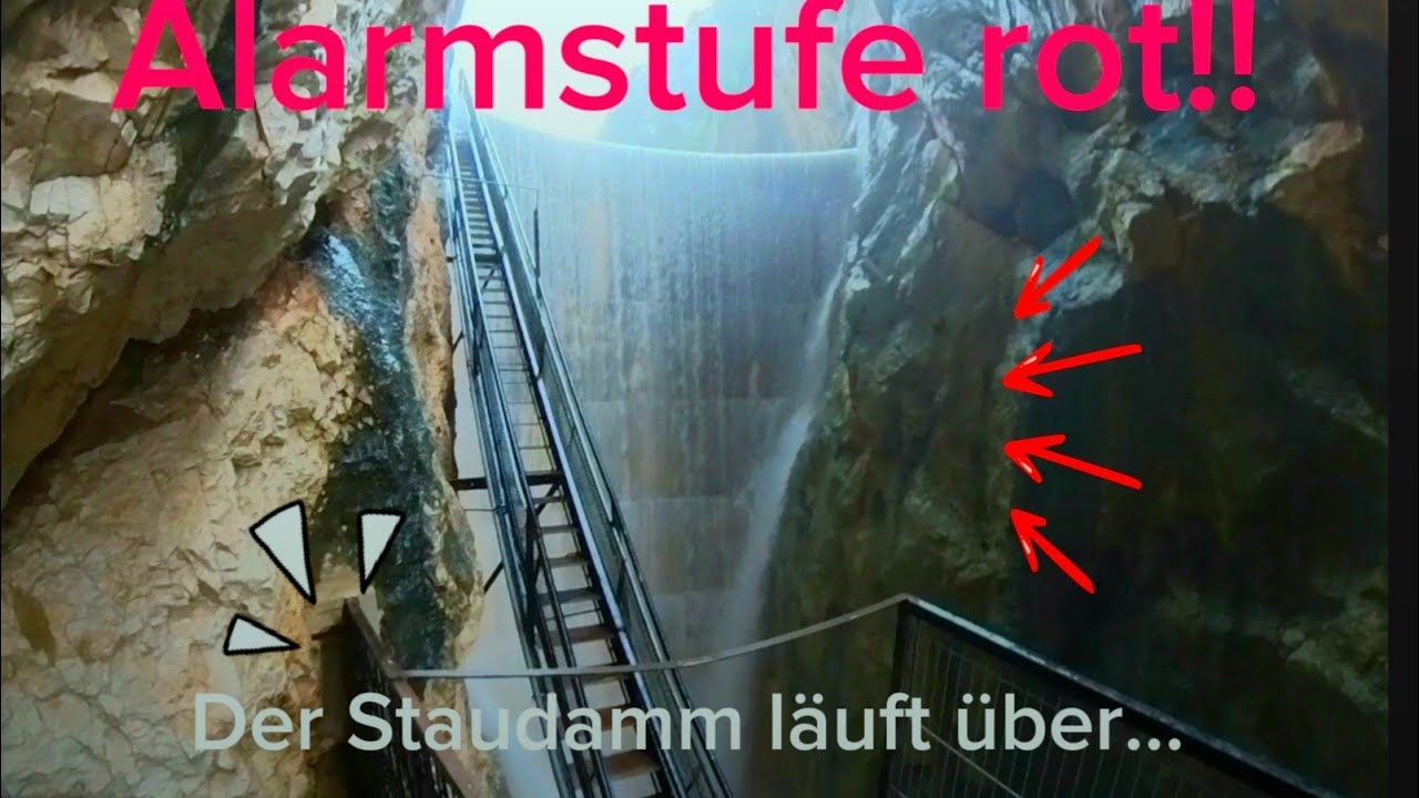 Alarmstufe rot - Der Isbert Staudamm läuft über...