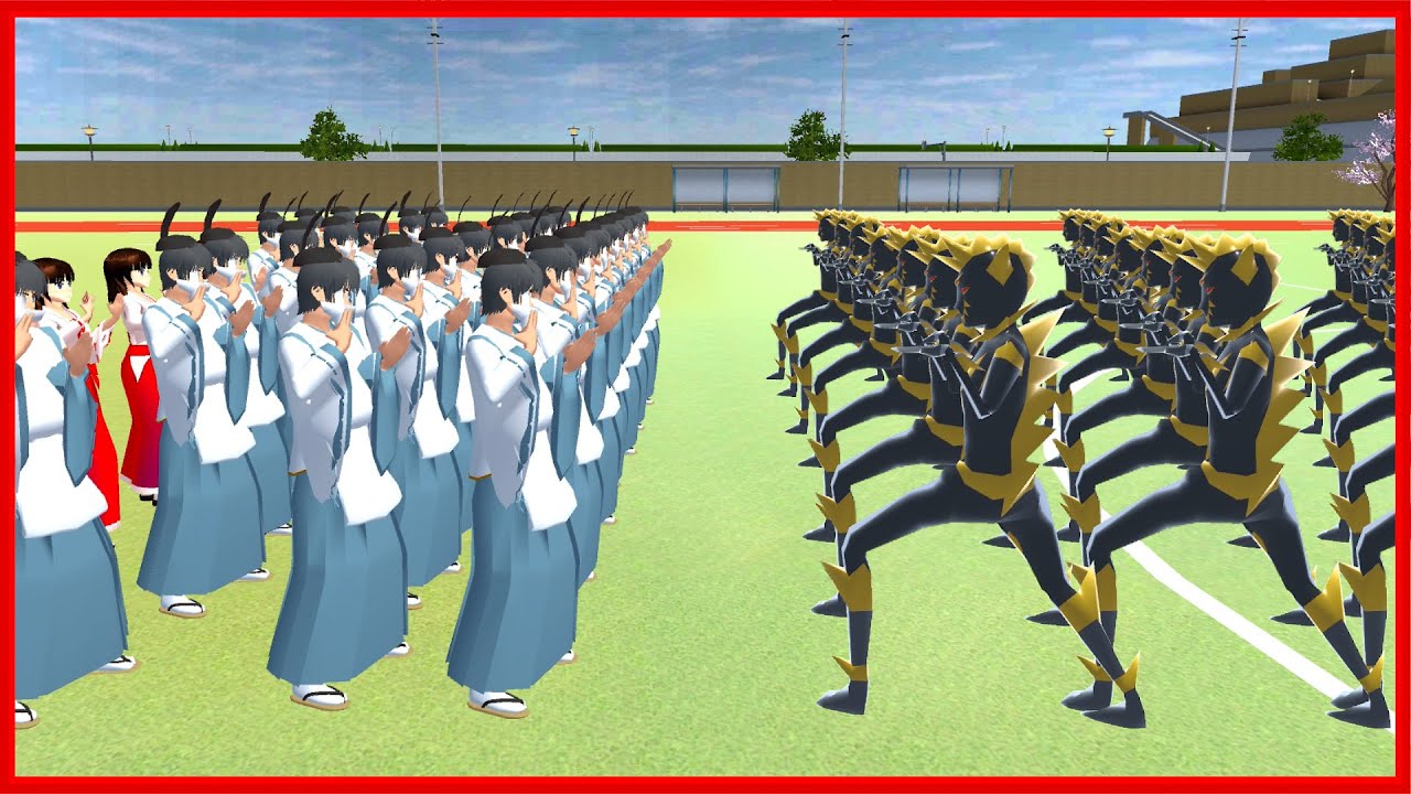 Shinto Priest VS Black Shecker || SAKURA School Simulator