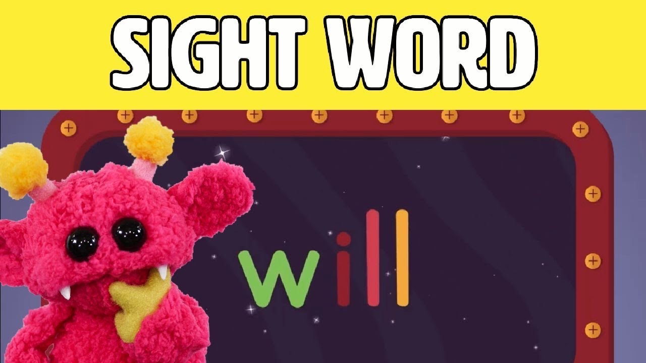 WILL - Let's Learn the Sight Word WILL with Hubble the Alien! | Nimalz Kidz! Songs and Fun!
