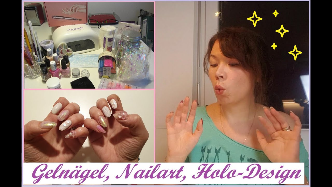 angesagte Nageldesigns selber gemacht (Gel + UV-Lacke) *Laveni 3-Phasen-Gel* *Deko von Tedi*