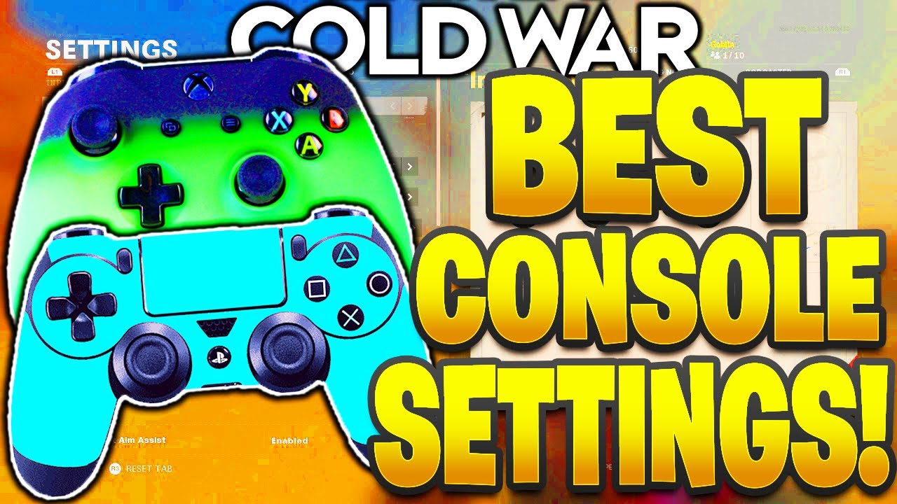 BLACK OPS COLD WAR BEST SETTINGS PS4/XBOX/PS5! BEST CONSOLE SETTINGS COLD WAR CONTROLLER SENSITIVITY