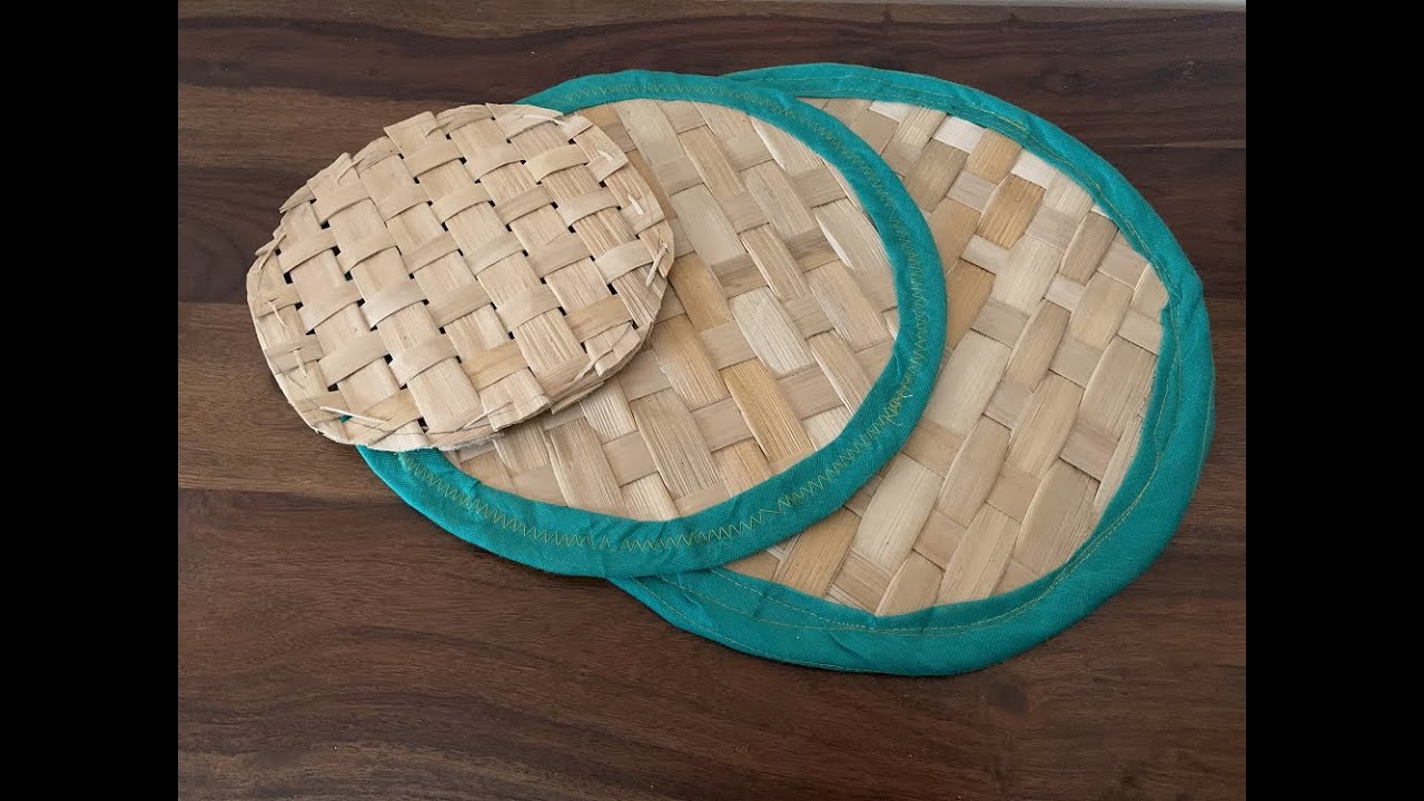 DIY Banana Fiber Coaster | Bowl Lid  | Dining table mats