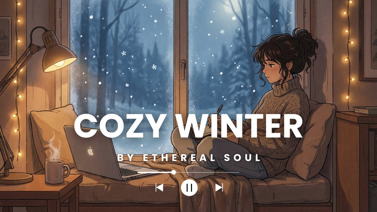 Cozy Winter Lo-Fi ❄️ Snowfall, Rain & Calm Nights | Deep Focus & Relaxation