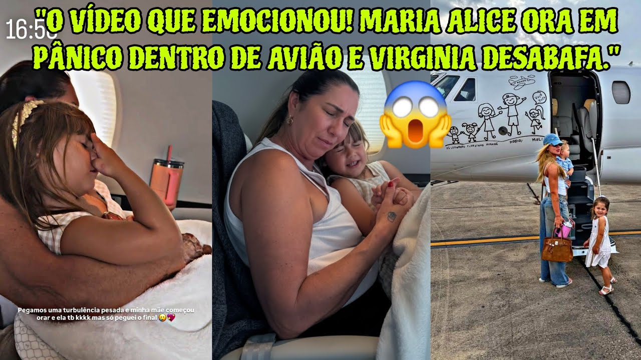 SUSTO NO AR! ✈️ Virginia Fonseca filma desespero e oração em turbulência no jatinho!😱