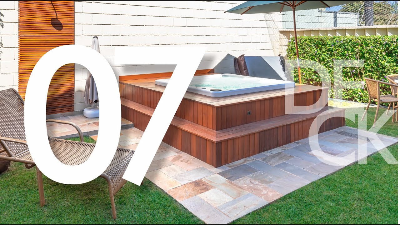 7 decks para hidro spa que elevam o conforto da área externa