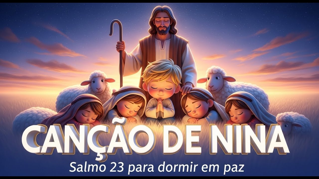 💖😴 Uma Noite Abençoada com o Salmo 23 💖😴| 30 minutos de músicas para ninar