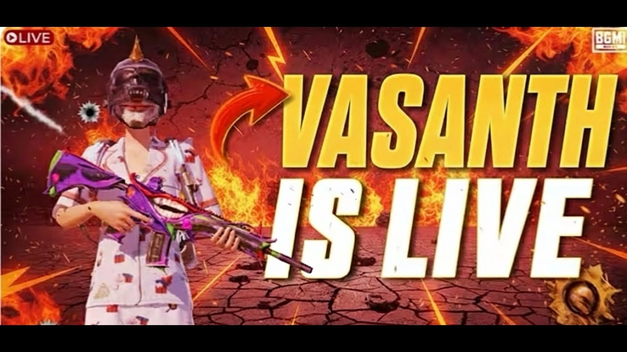 VASANTH IS LIVE  Live Stream #bgmi #madanop #madanop #shortsfeed#shortsfeed