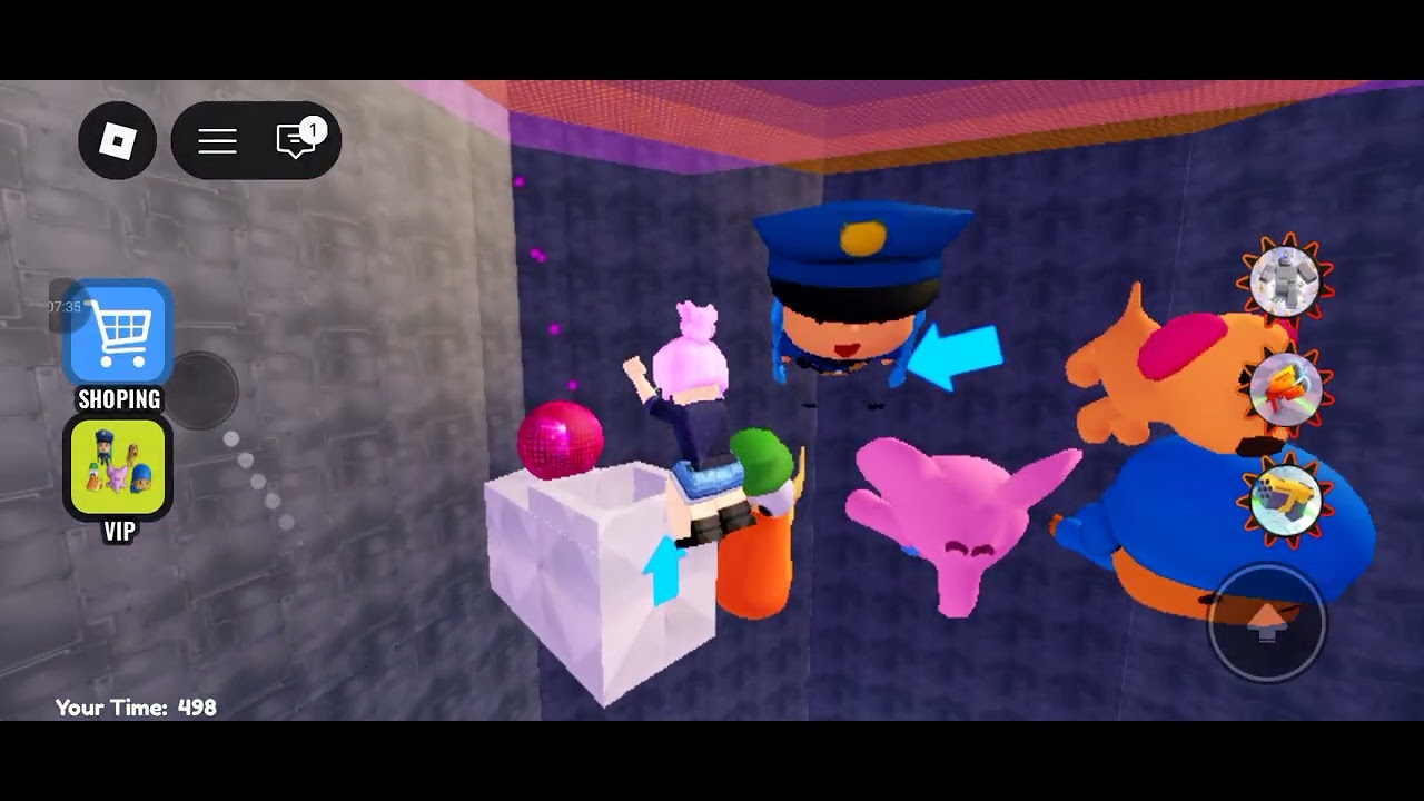 Jogando 👮POCOYO TOYS PRISON RUN✨ (Com minha irmã 🎀)