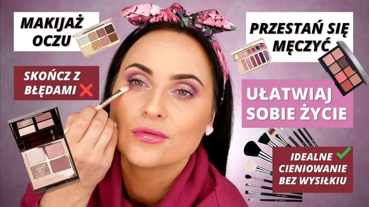 PRZESTAŃ SIĘ MĘCZYĆ Z MALOWANIEM OCZU! ZACZNIJ UŻYWAĆ CIENI JAK PROFESJONALISTKA -5 CIENI, 6 PĘDZLI