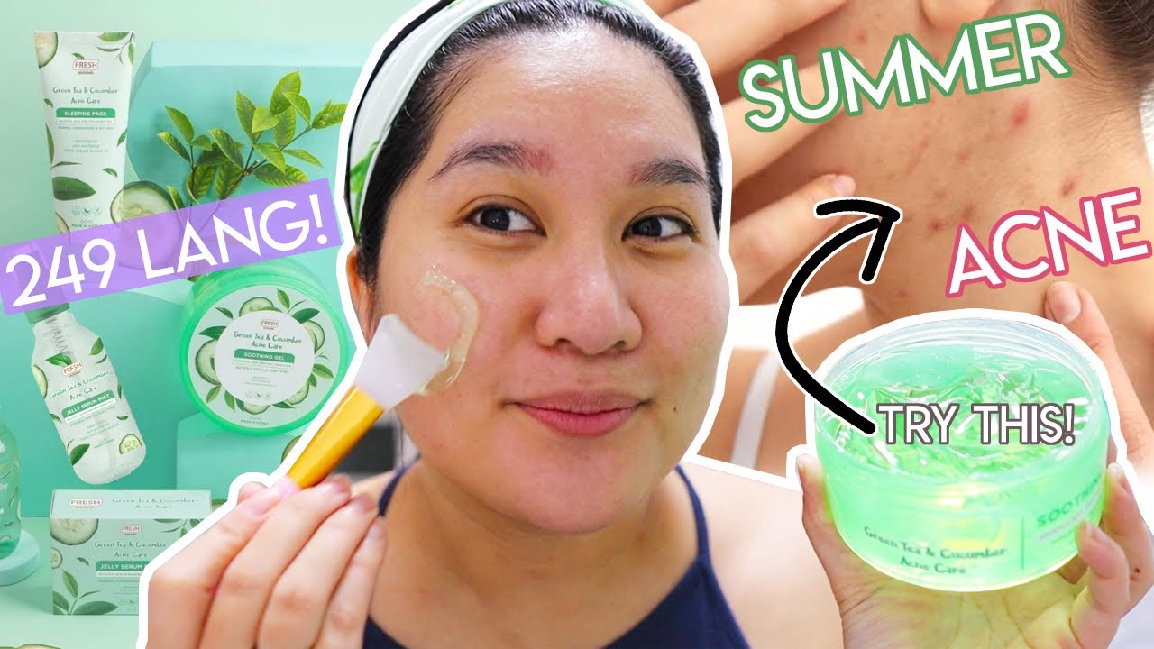 TIGYAWAT SA TAG-INIT (FRESH Skinlab Green Tea & Cucumber Acne Care Routine ) | Kris Lumagui