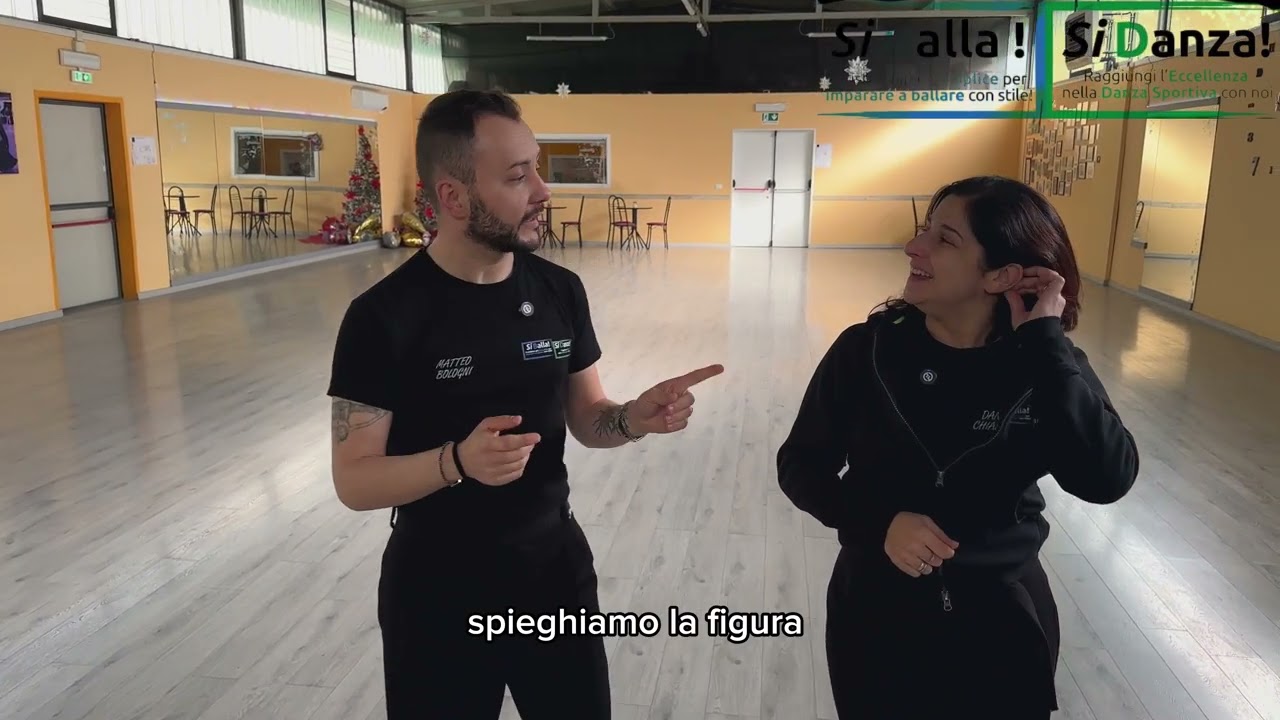 Tutti in pista!!! Fallaway whisk nel valzer lento 💚💙 pillole di ballo con Matteo e Daniela 💚💙