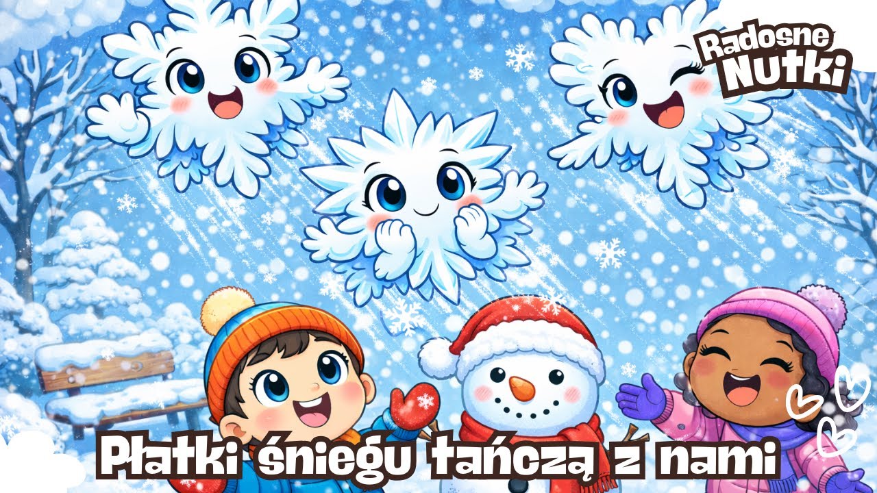🎵 Radosne Nutki — Płatki Śniegu tańczą❄️✨ Zimowa Piosenka dla Dzieci🎵