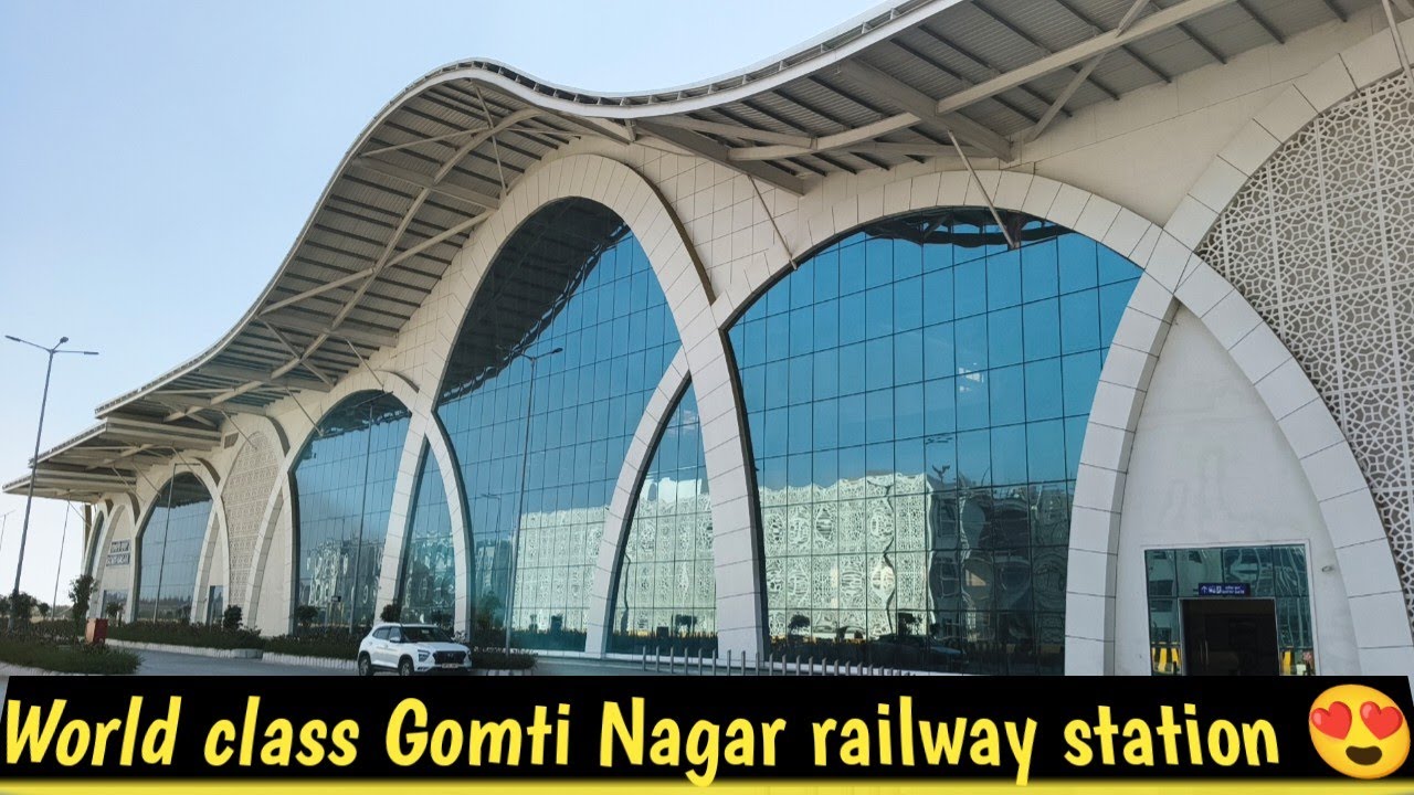 World class Gomti Nagar railway station redevelopment 😍 | Mind-blowing airport-like railway station 