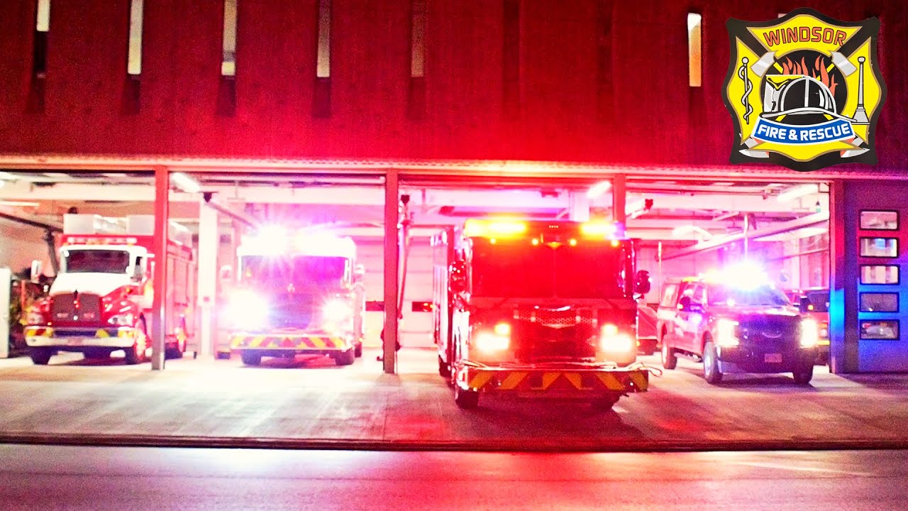 Windsor Fire - Station 1 FULL HOUSE Working Fire Response