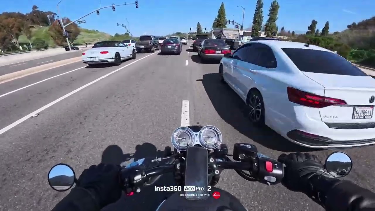 Been riding for 3 weeks on a Triumph T120. First recorded ride to get lunch. 