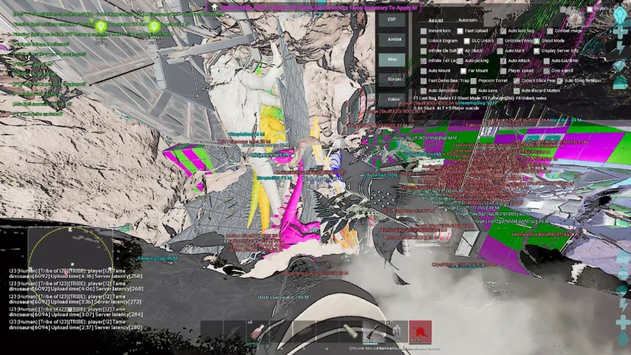 Meshing bases left and right | Ark Ascended Small Tribes