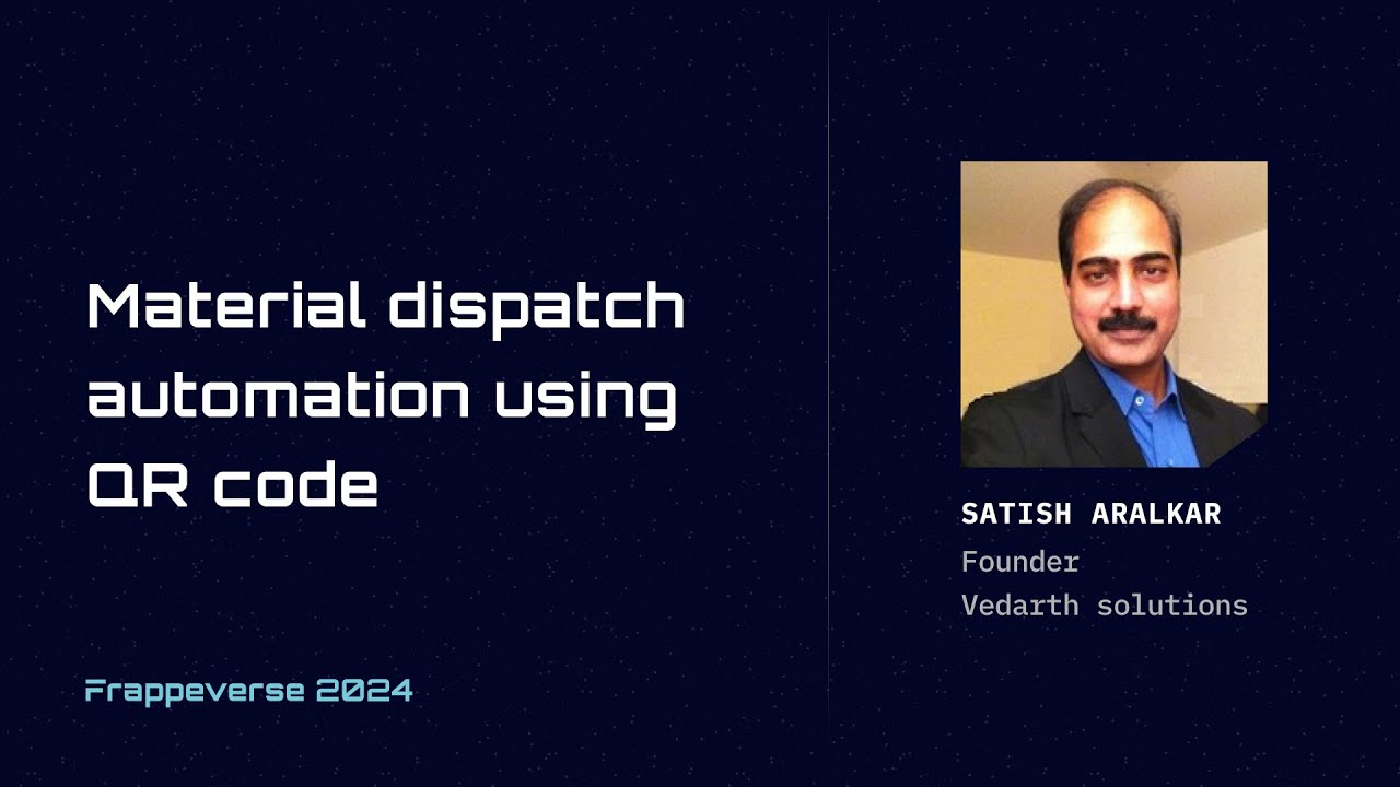 Material dispatch automation using QR code | Satish Aralkar