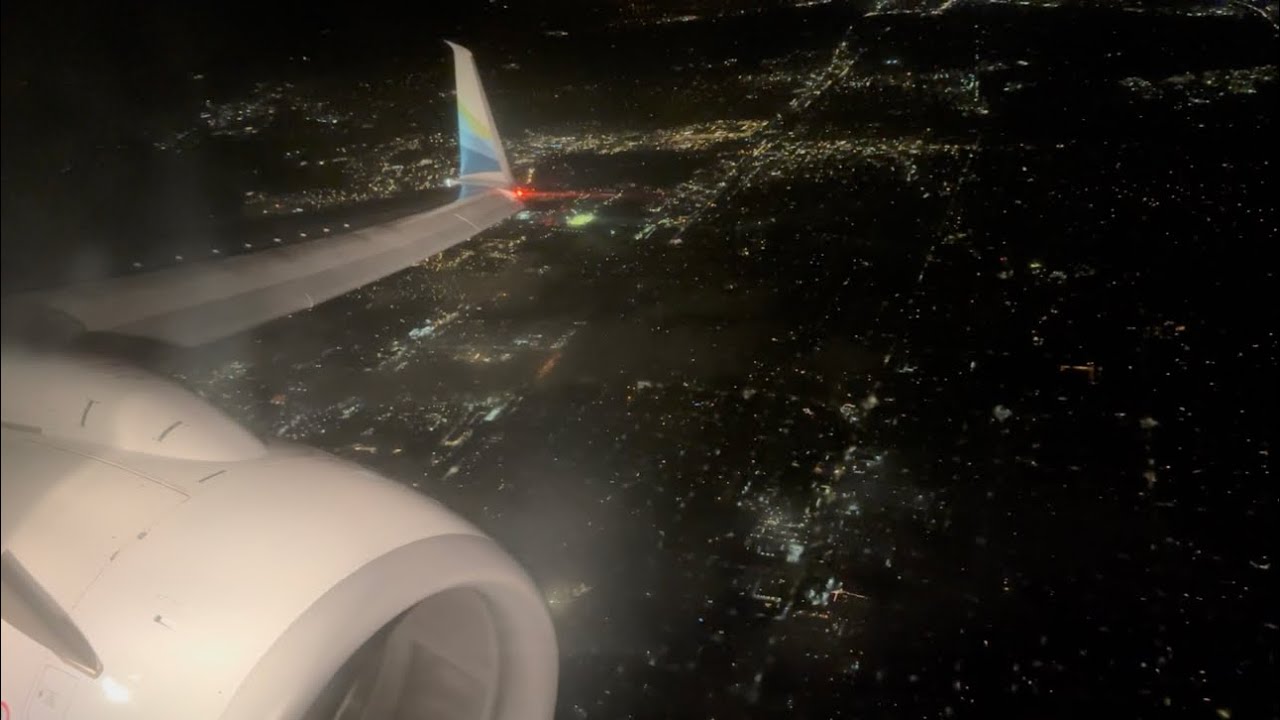 Alaska Boeing 737-800 Night Approach & Landing San Francisco Intl. (KSFO)