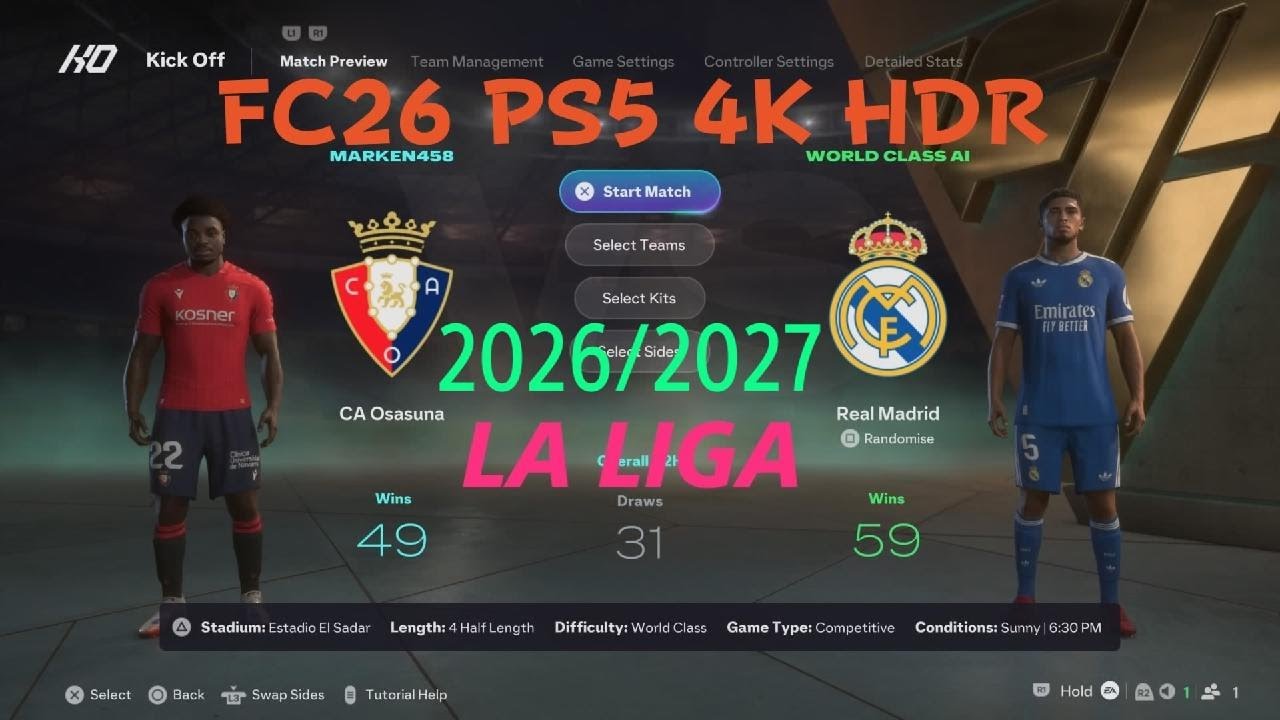 EA SPORTS FC 26* Osasuna vs Real Madryt 