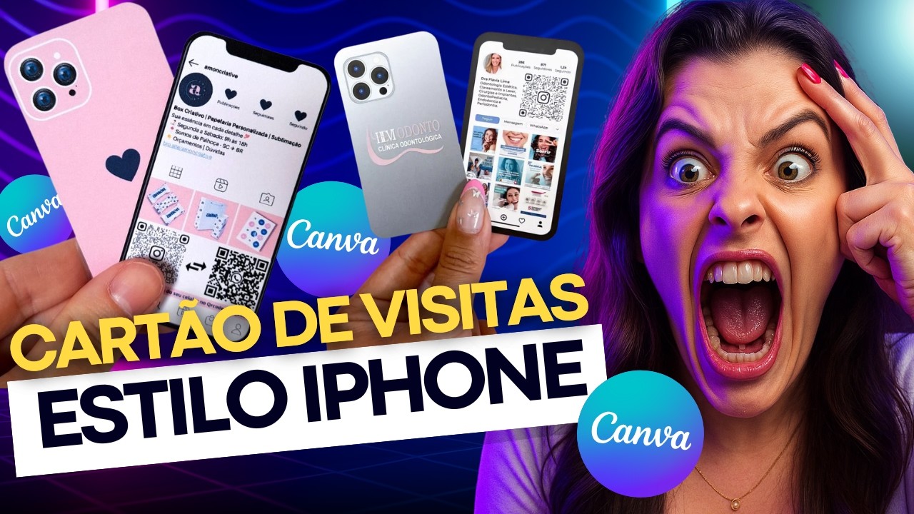 Cartão de Visitas Estilo Instagram no Canva 📱✨ | Formato iPhone + Renda Extra em 2026