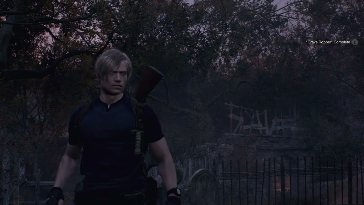Resident Evil 4 Remake - Chapter 3 Grave Robber Request: Destroy The Tombstone Emblems 2/2 Gameplay