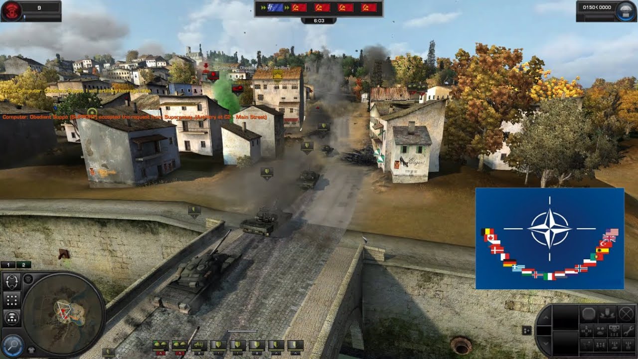 World In Conflict Live Gameplay - 3v3 NATO Assault
