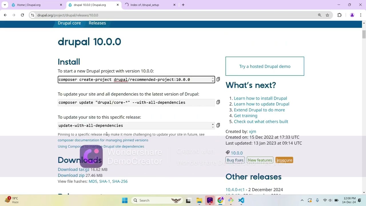 How to install Drupal 10, 11 Using Composer
