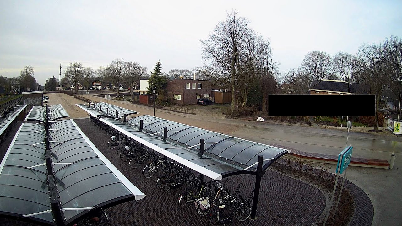 Timelapse realisatie parkeerplaats en fietsenstalling Transferium Feanw&acirc;lden