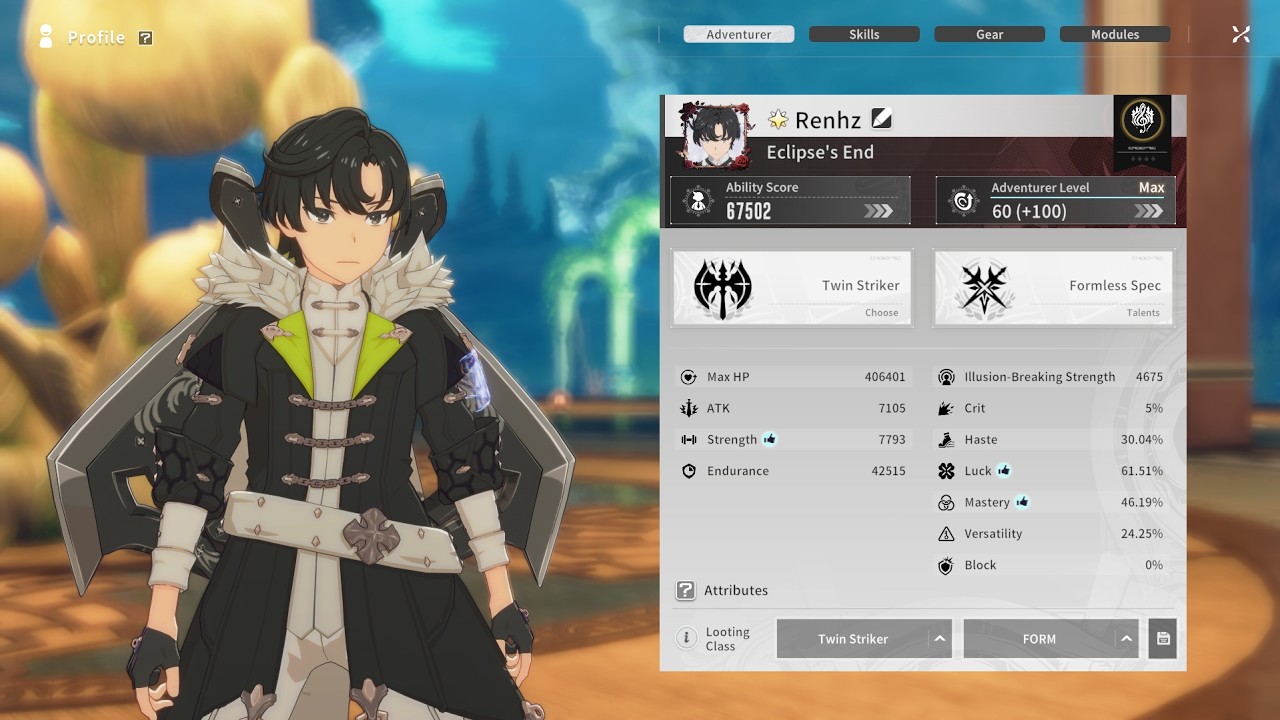 【Blue Protocol Star Resonance】Formless 270/260 Gear 2.02M DPS