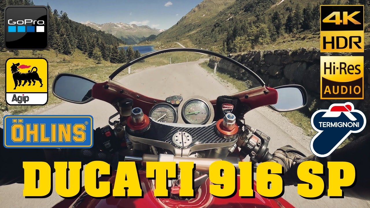Ducati 916 SP Onboard Alpen 4k 60fps [RAW Sound]