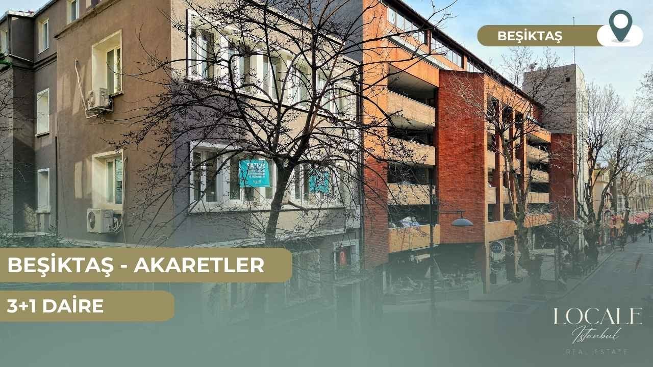 BEŞİKTAŞ AKARETLER CADDESİ ÜZERİ KONUMDA İÇİ YAPILI 3+1 DAİRE