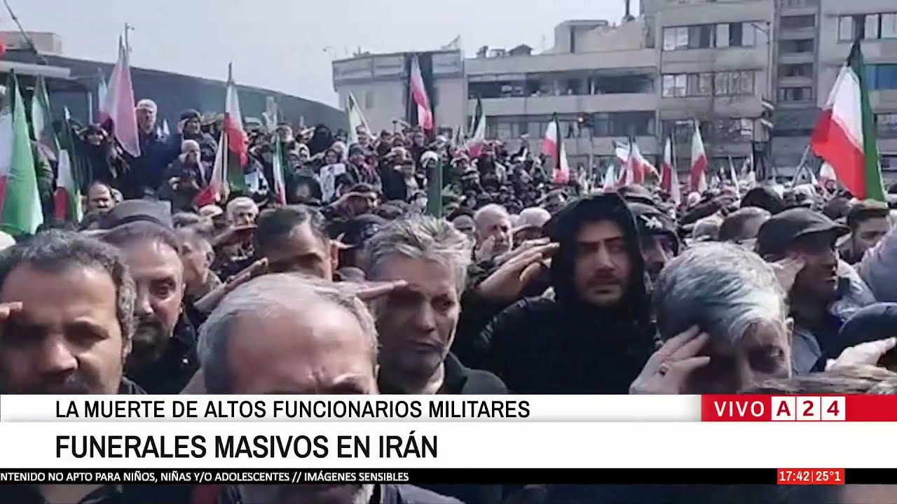 🚨 FUNERALES MASIVOS EN IRÁN: LA MUERTE DE ALTOS FUNCIONARIOS MILITARES