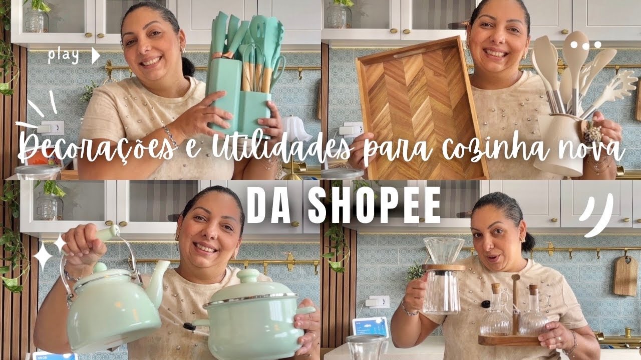 DECORAÇÕES E UTILIDADES DA SHOPEE PARA COZINHA NOVA