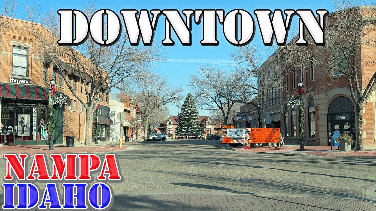 Nampa - Idaho - 4K Downtown Drive