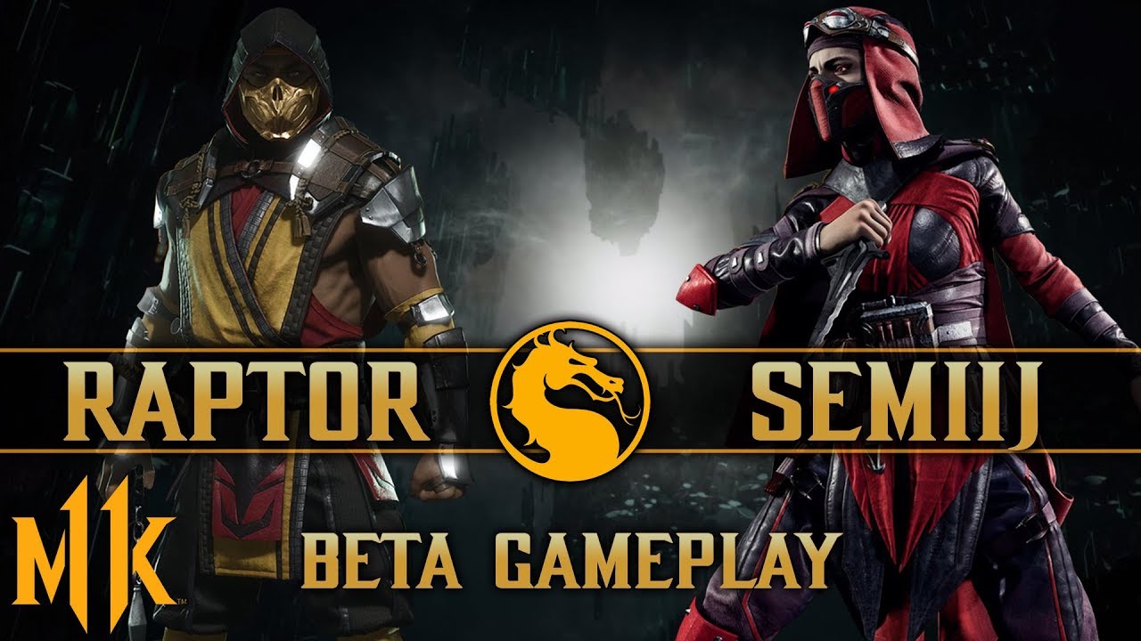 Mortal Kombat 11 Beta Day 1 - Raptor vs. Semiij