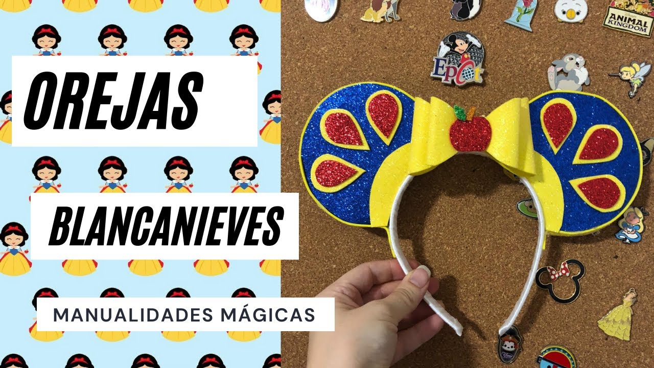 ¿Cómo hacer Diadema Disney Blancanieves? Sin coser, Tutorial Disney Fácil