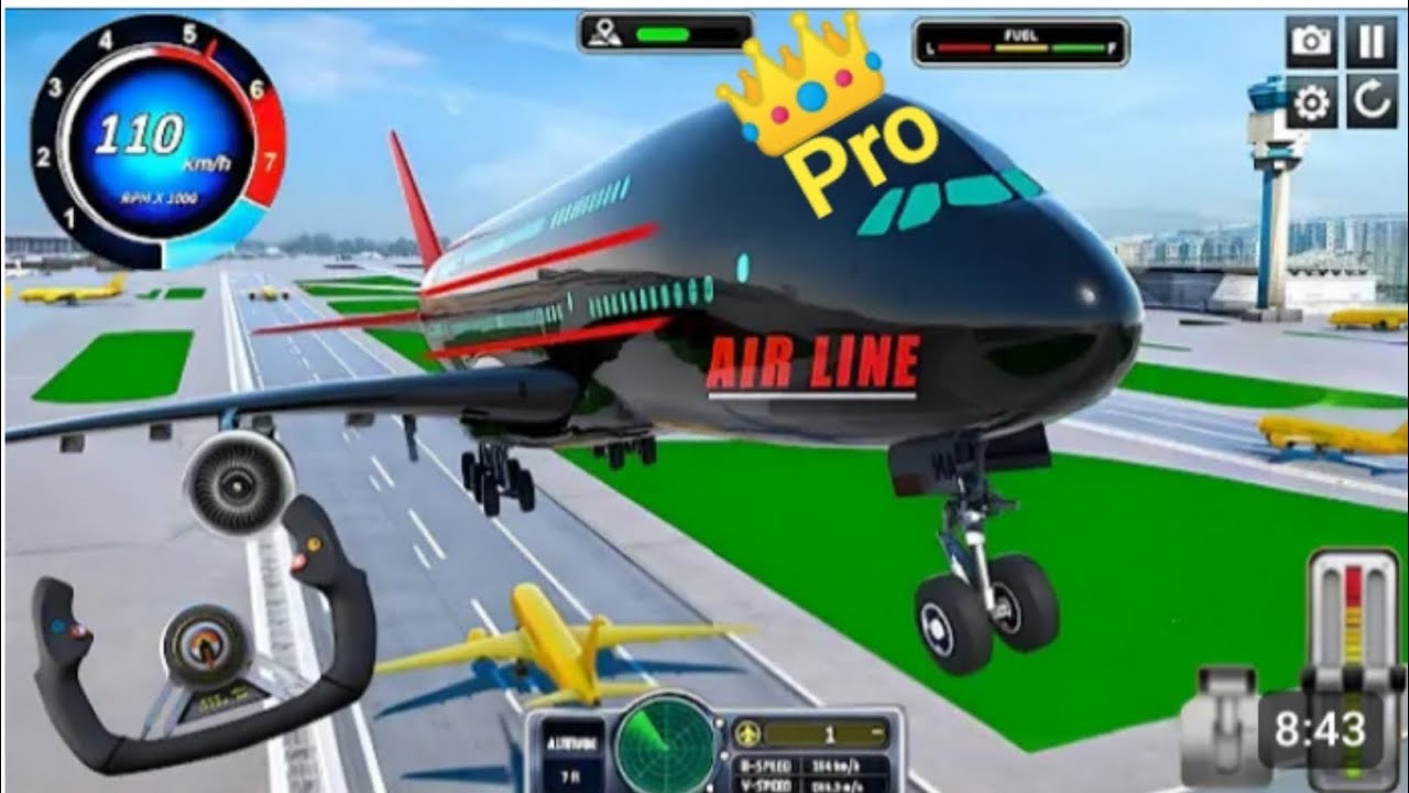 Real flight aeroplane | City pilot simulator game | Android gameplay #gaming 