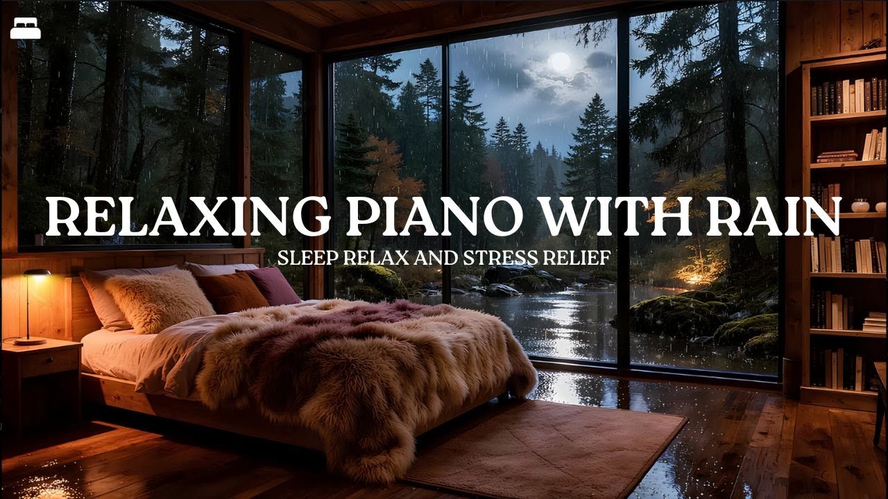 Relaxing Piano with Rain 🌧️ | Deep Sleep Music for Stress Relief & Peaceful Dreams #sleepmusic #rain