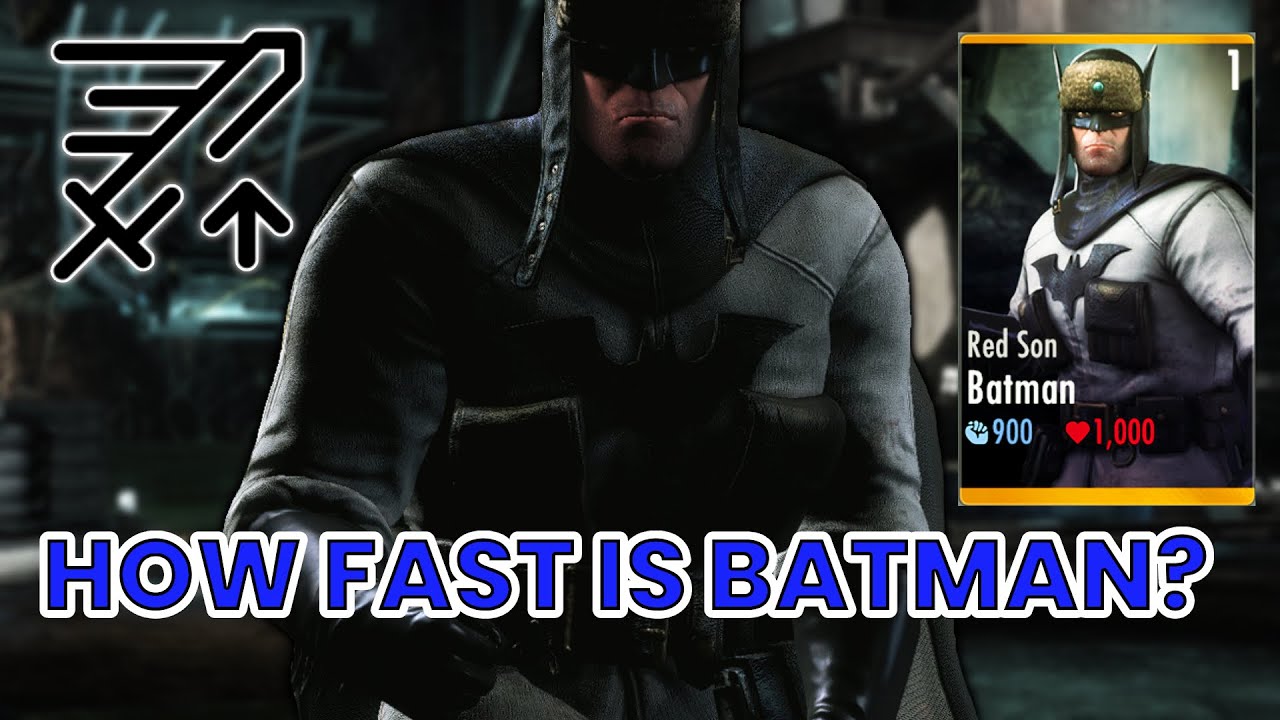 Red Son Batman With FAST ATTACKS? | Injustice Gods Among Us (Mobile)(REUPLOADED)