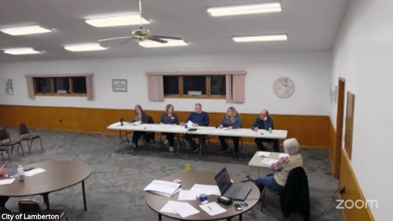 City of Lamberton's Zoom Meeting