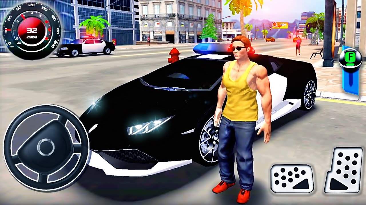 Police Car Driving in Open World 2021 - Go To Town 6: in Big City - Android GamePlay
