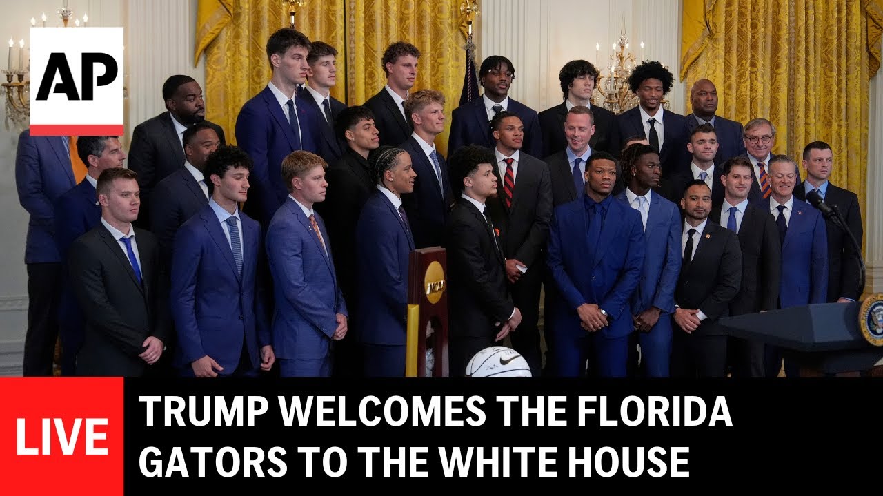 LIVE: Trump welcomes the Florida Gators to the White House