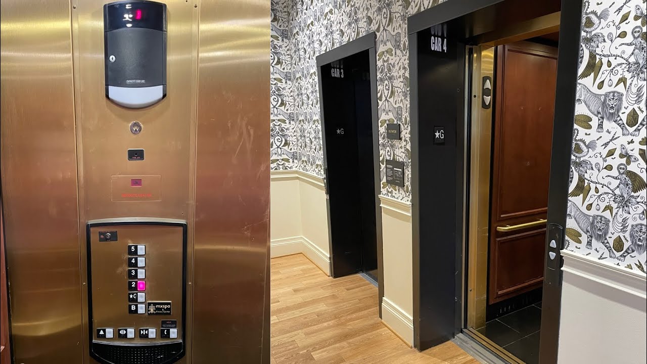 Schindler Traction Elevators @ The Mining Exchange Hotel - Colorado Springs, CO.