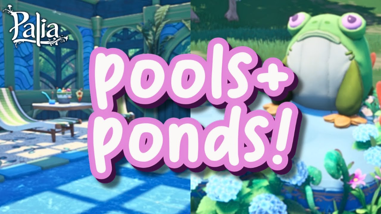 How to decorate with WATER in Palia?! Pond & Swimming Pool ideas!