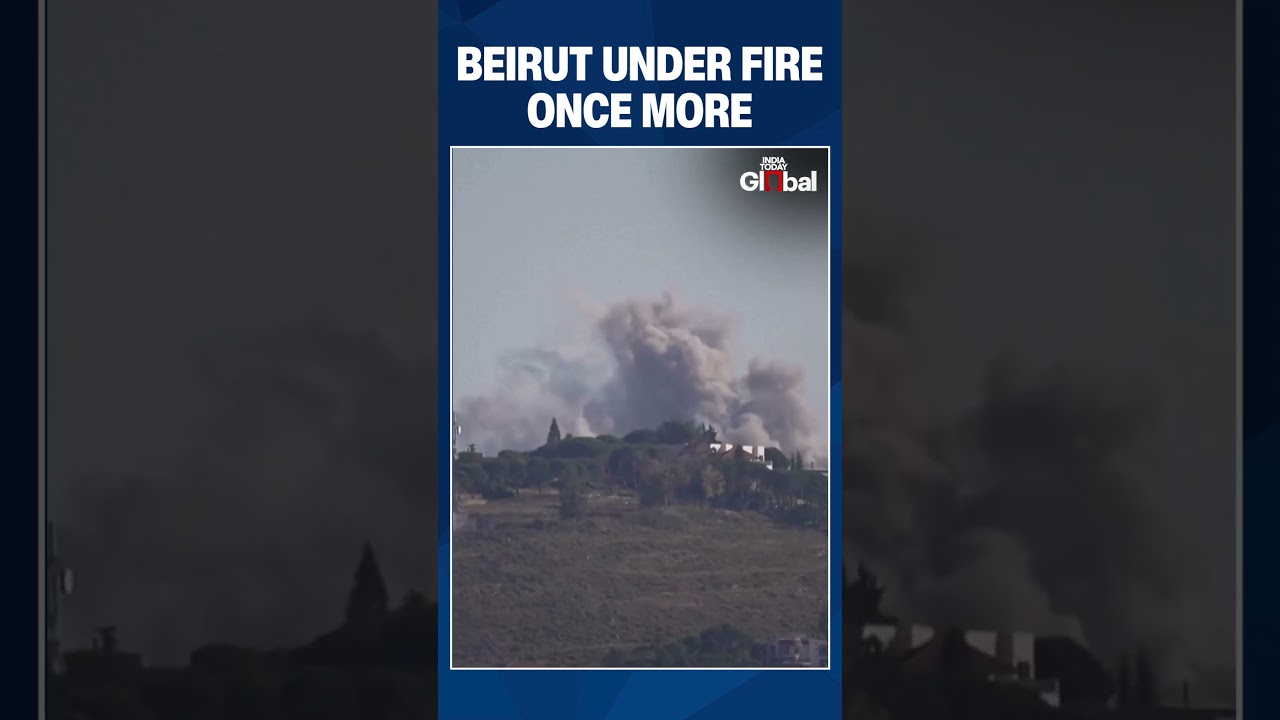 Israel Strikes Beirut Suburbs As Hezbollah Fire Raises Fears Of Wider Lebanon War |#shorts