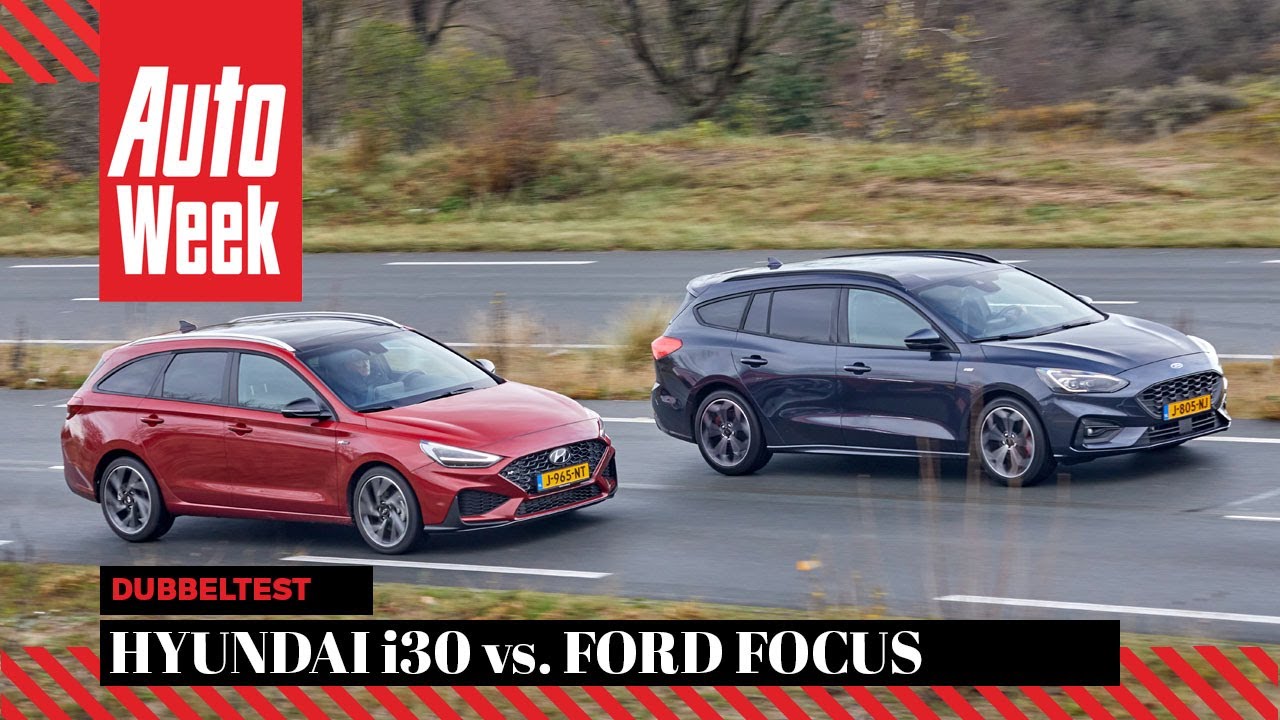 Ford Focus Wagon vs. Hyundai i30 Wagon - AutoWeek Dubbeltest - English subtitles