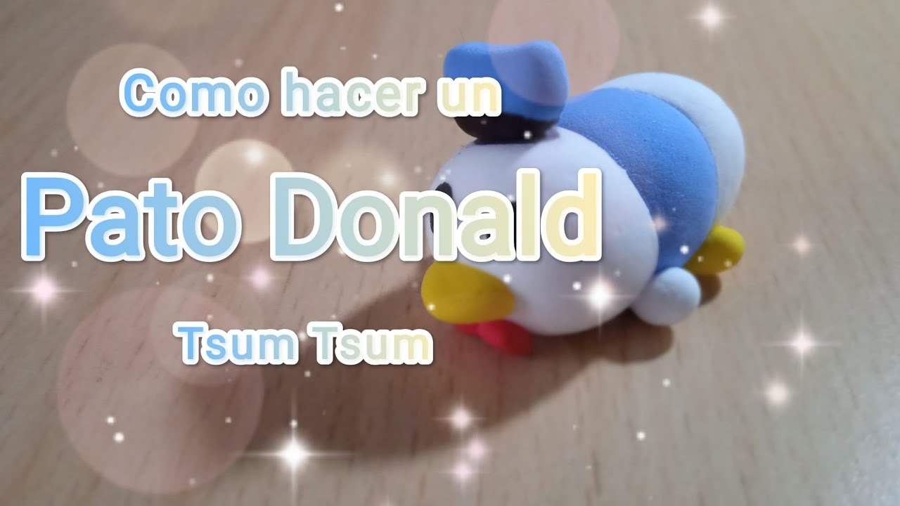 Como hacer un Tsum Tsum del Pato Donald con plastilina