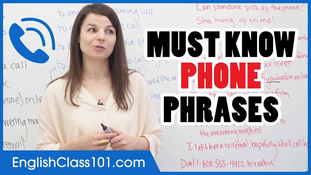 Useful Telephone Expressions - Speak English Fluently on the Phone
