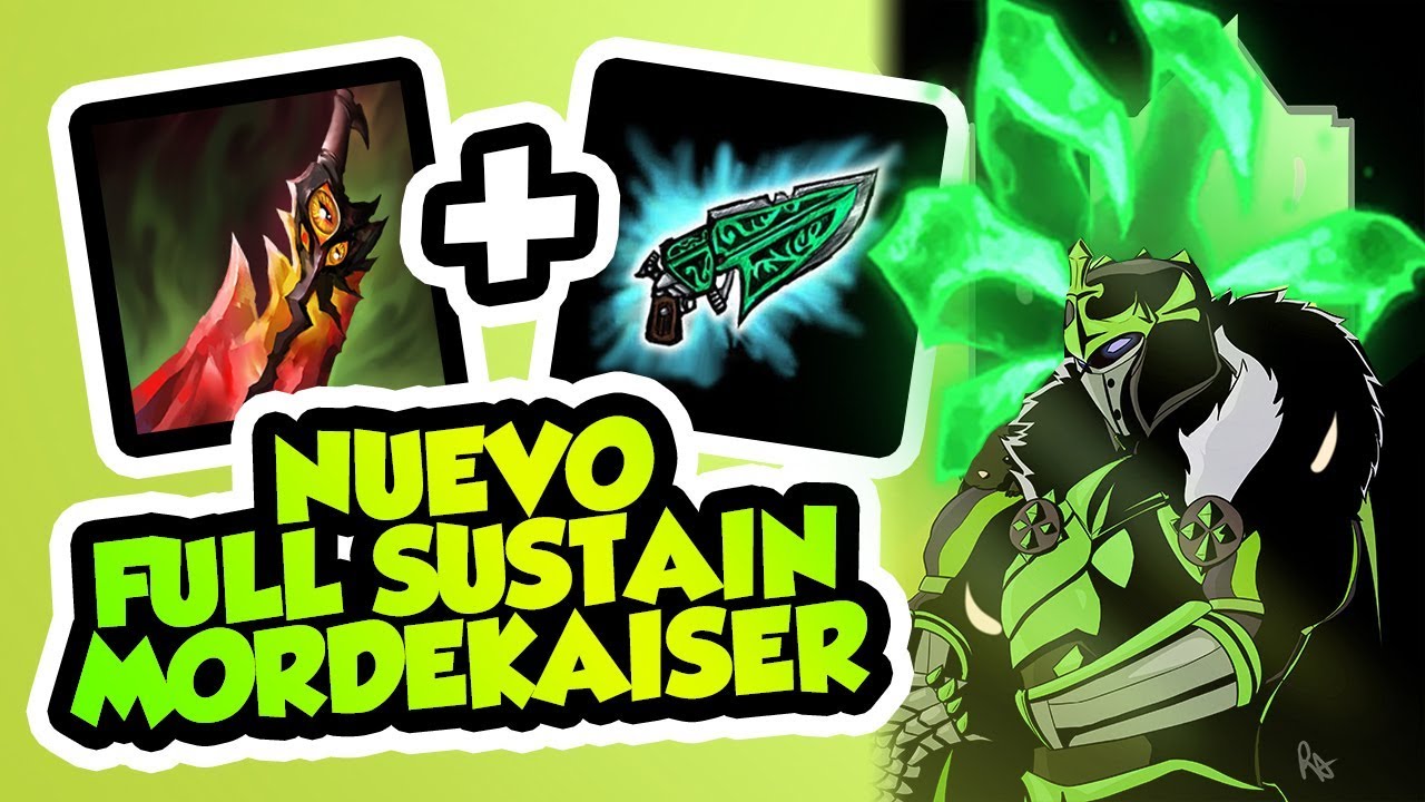 NUEVO MORDEKAISER FULL SUSTAIN ¡ROBO 600 DE VIDA POR SEGUNDO!